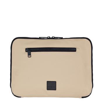 Beige Knomo Fulham X-body Organiser Travel Wallets | UKXBR36232