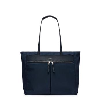 Navy Knomo Grosvenor Place Laptop Bags | MUKHR74254