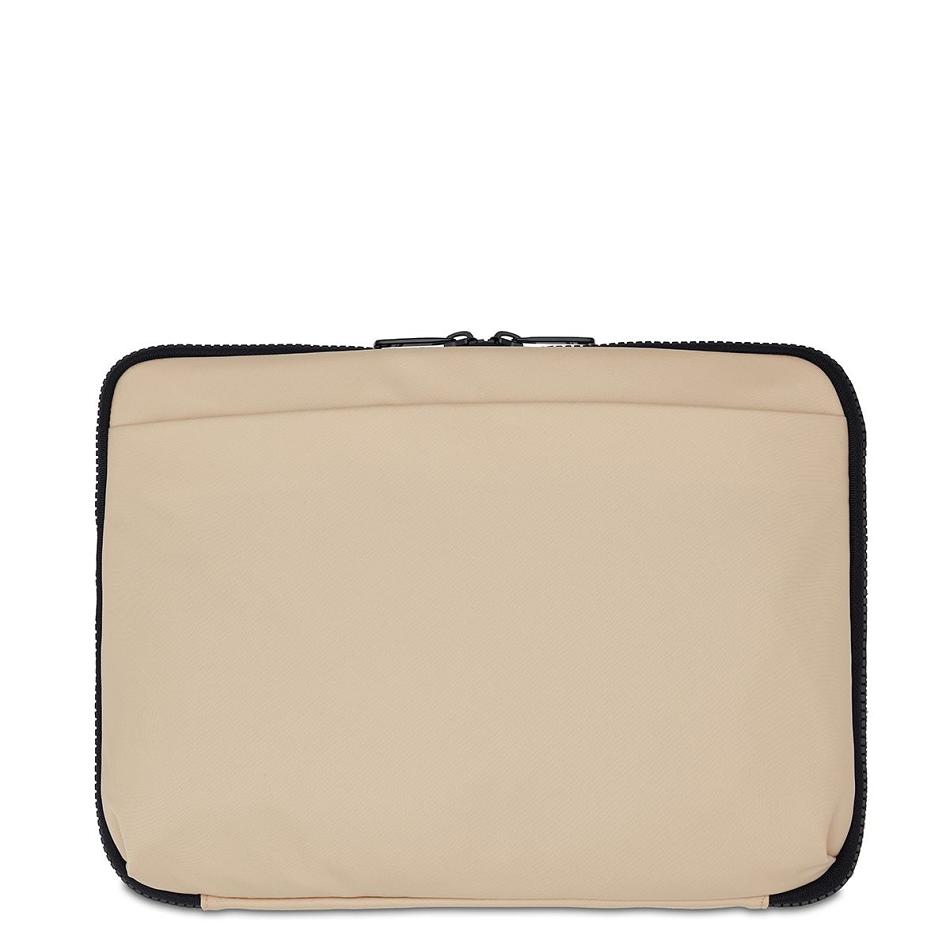 Beige Knomo Fulham X-body Organiser Travel Wallets | UKXBR36232