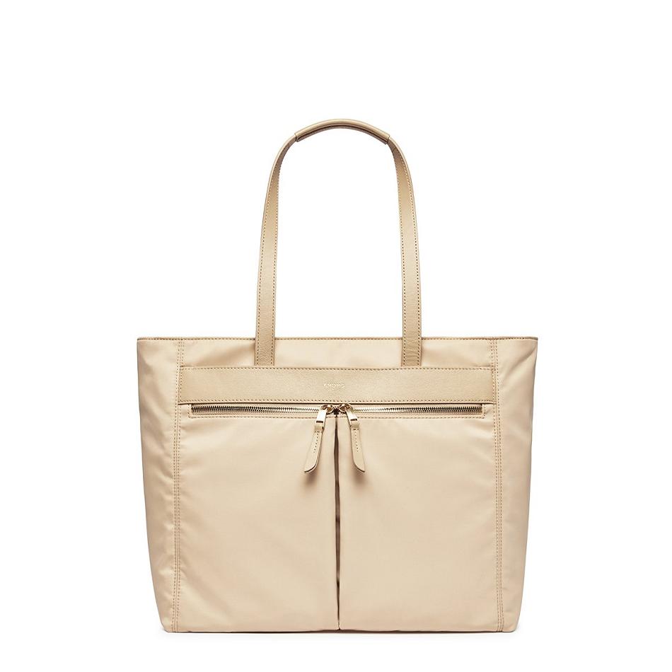 Beige Knomo Grosvenor Place Laptop Bags | TUKPQ76908