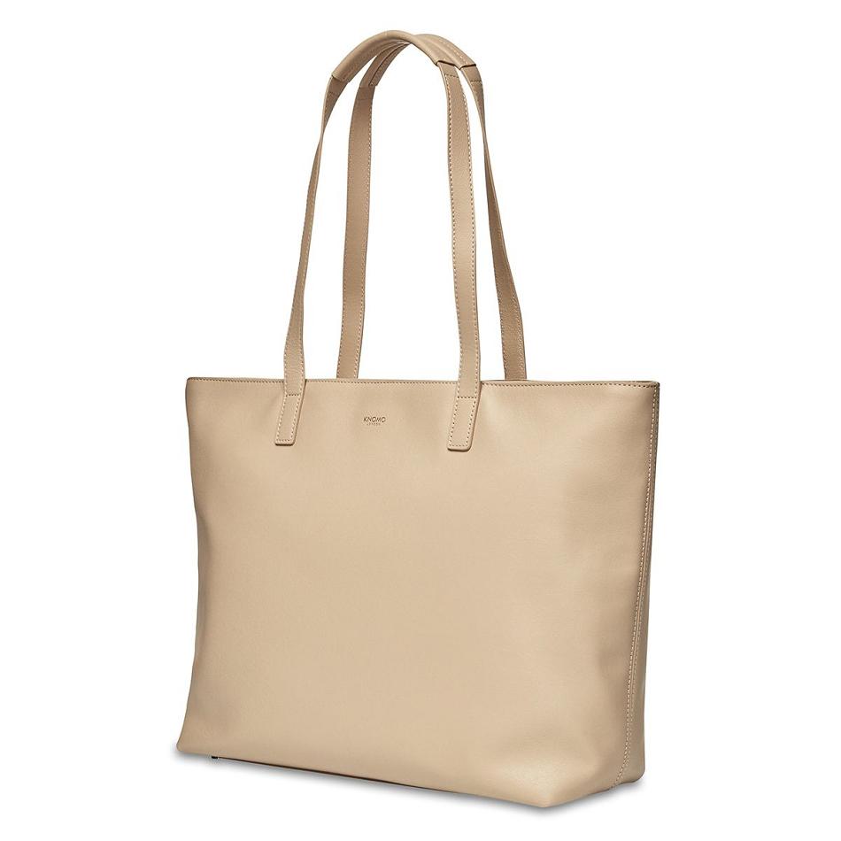 Beige Knomo Maddox Laptop Bags | TUKWZ53473