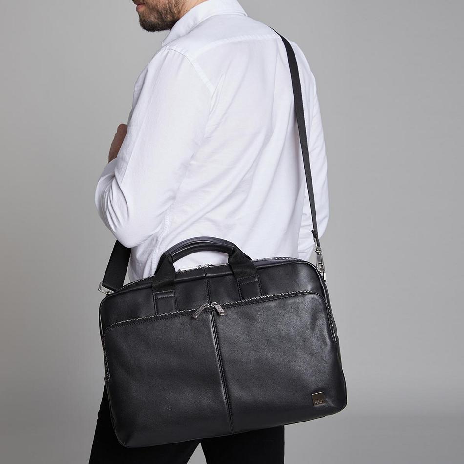 Black Knomo Amesbury Briefcases | UKIIZ30082