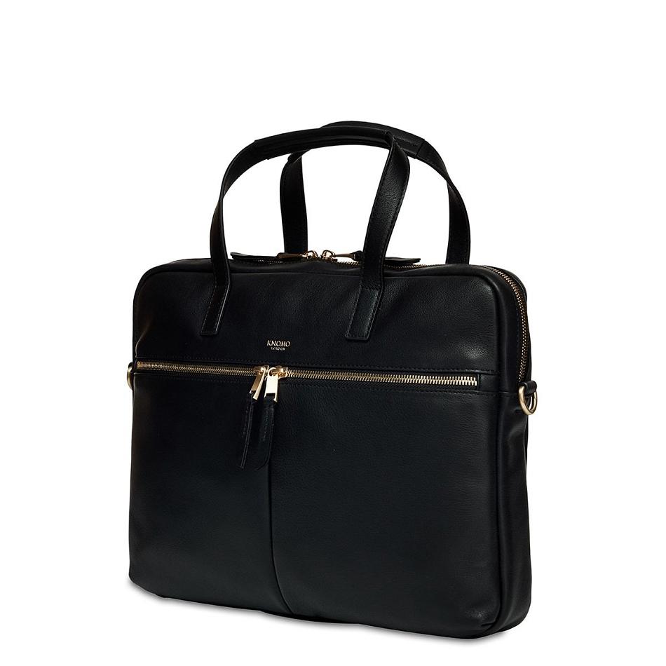 Black Knomo Hanover Briefcases | FUKUI19277