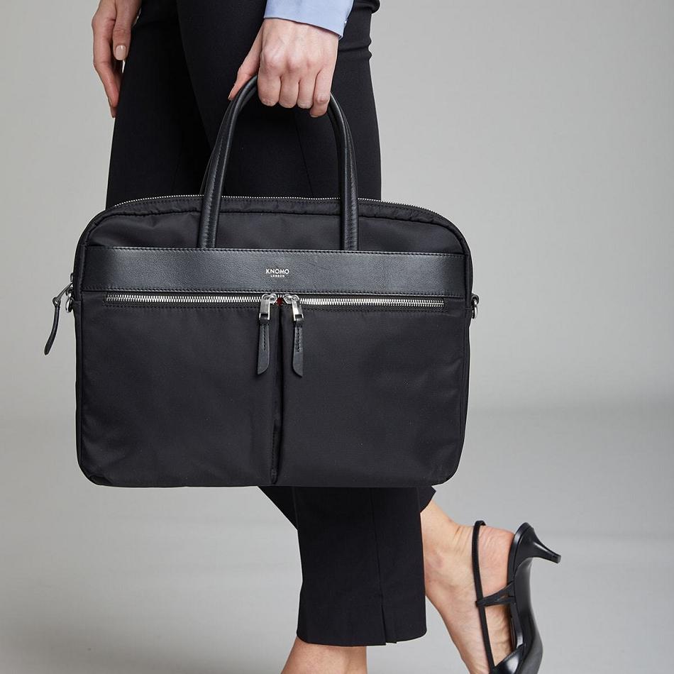 Black Knomo Hanover Laptop Bags | PUKER68531