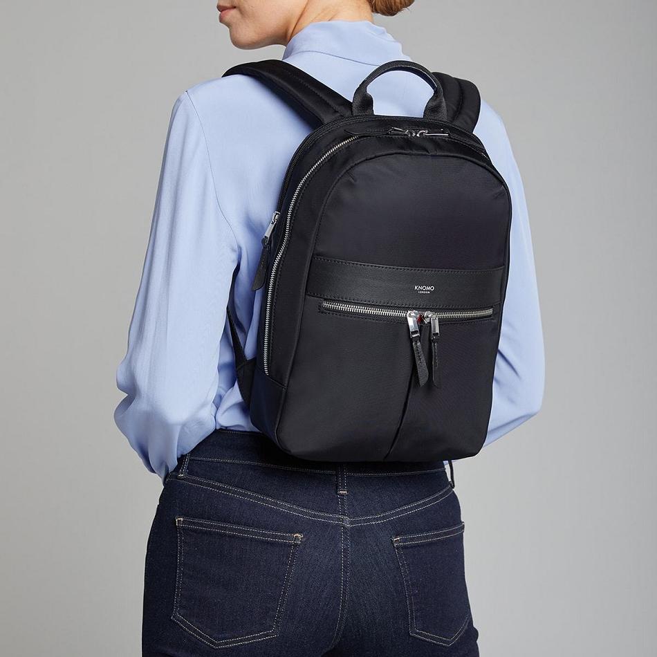 Black Knomo Mini Beaufort Laptop Bags | UKICD70136