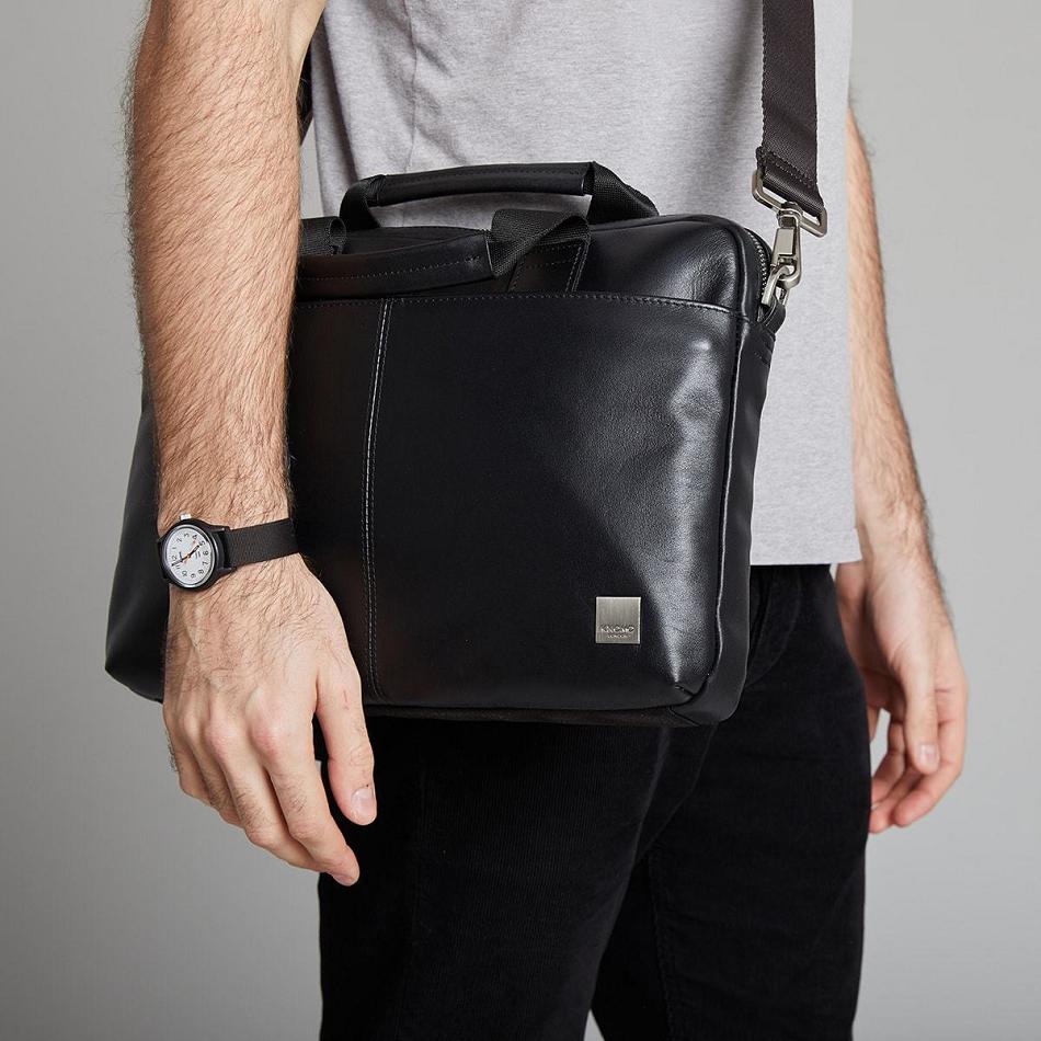 Black Knomo Stanford Laptop Bags | TUKPQ55071