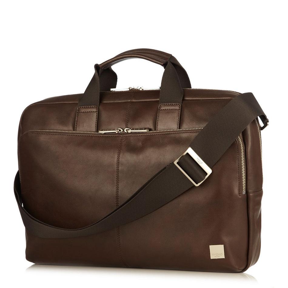 Brown / Blue Knomo Newbury Briefcases | UKJBT14700