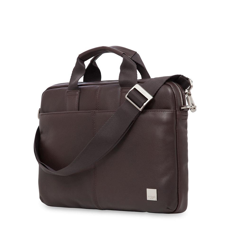 Brown / Blue Knomo Stanford Briefcases | UKEAH19951