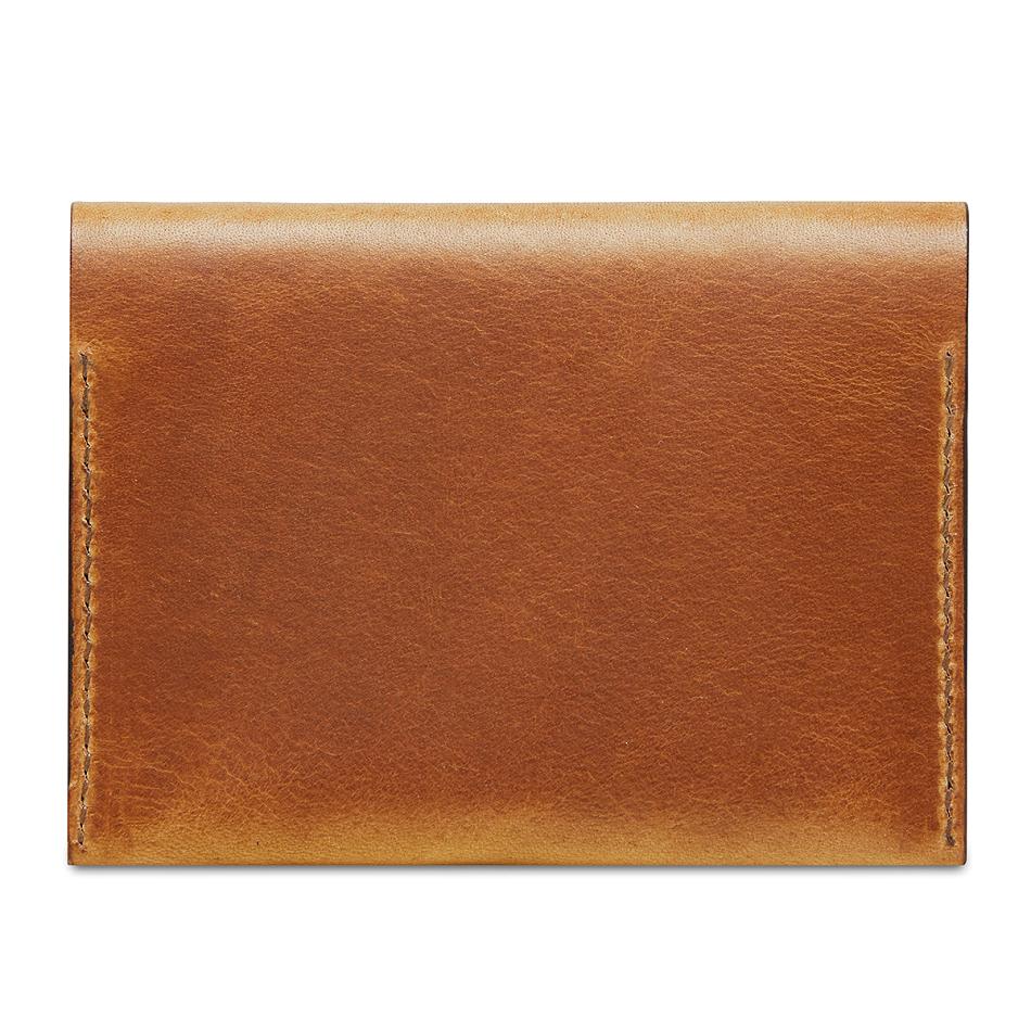 Brown / Brown Knomo Folded Card Holder Outlet | BUKSO20148