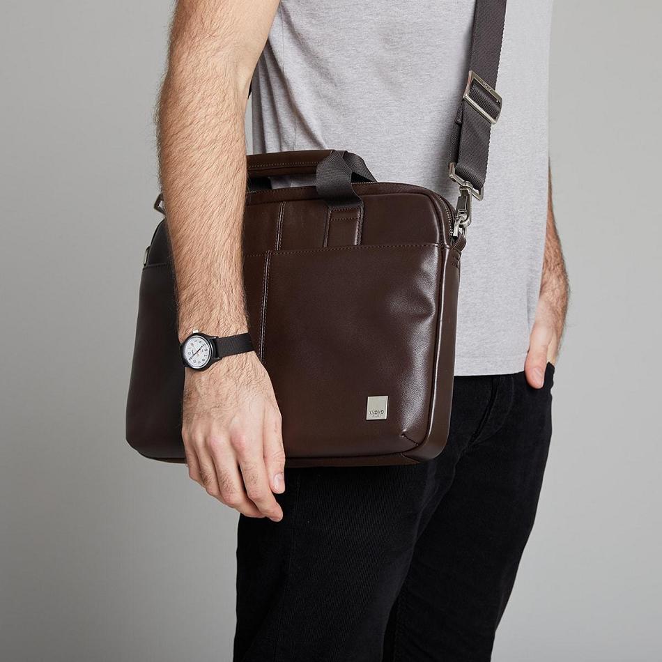 Brown Knomo Stanford Rfid Bags | UKNEJ71928