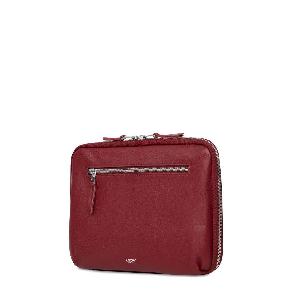 Burgundy Knomo Mayfair Luxe Organiser - 10.5