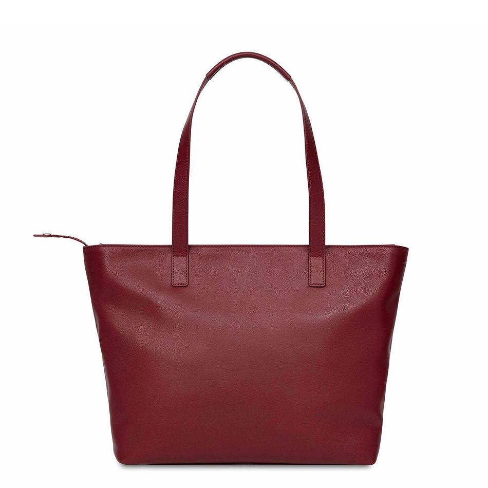 Burgundy Knomo Mini Maddox Laptop Bags | UKCIF91547