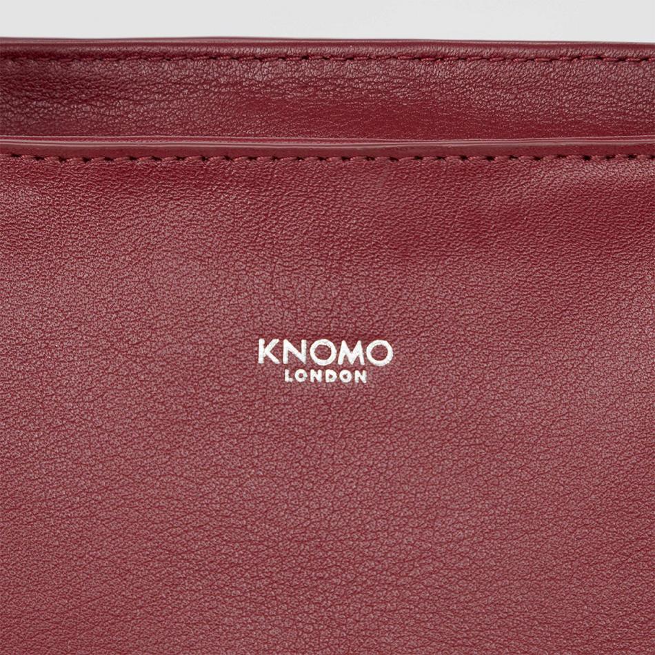 Burgundy Knomo Mini Maddox Laptop Bags | UKCIF91547