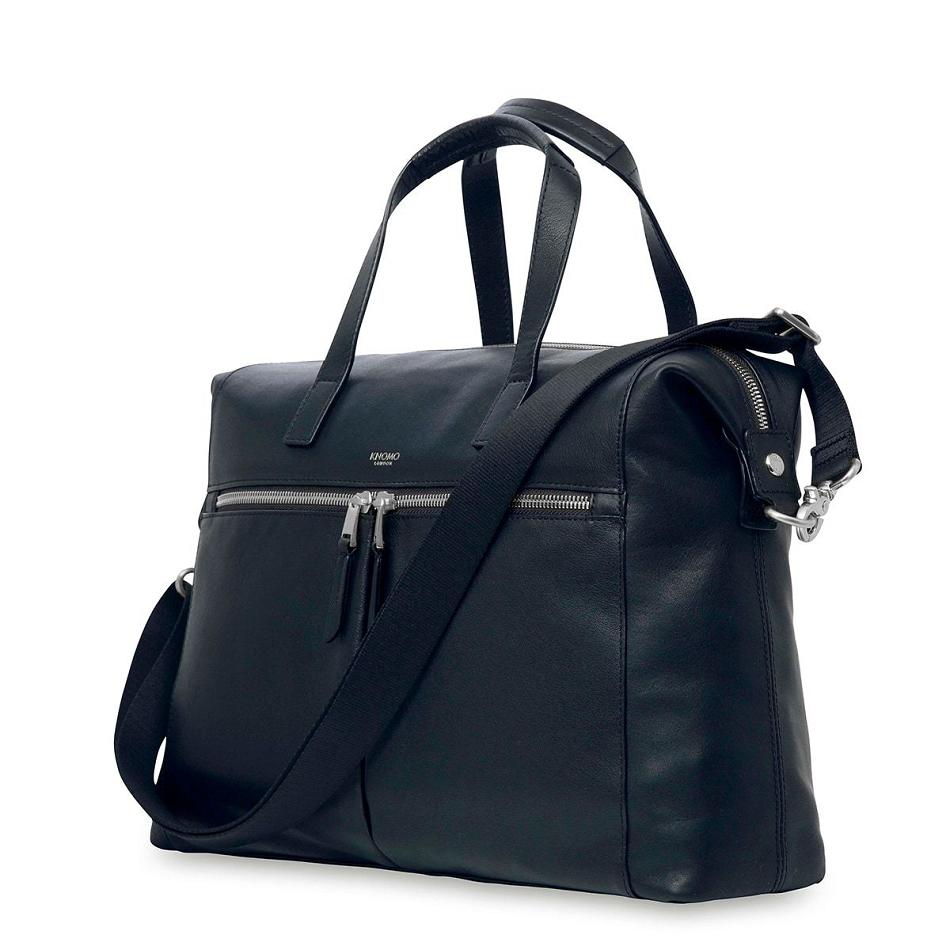 Navy Knomo Audley Laptop Bags | XUKGW89731