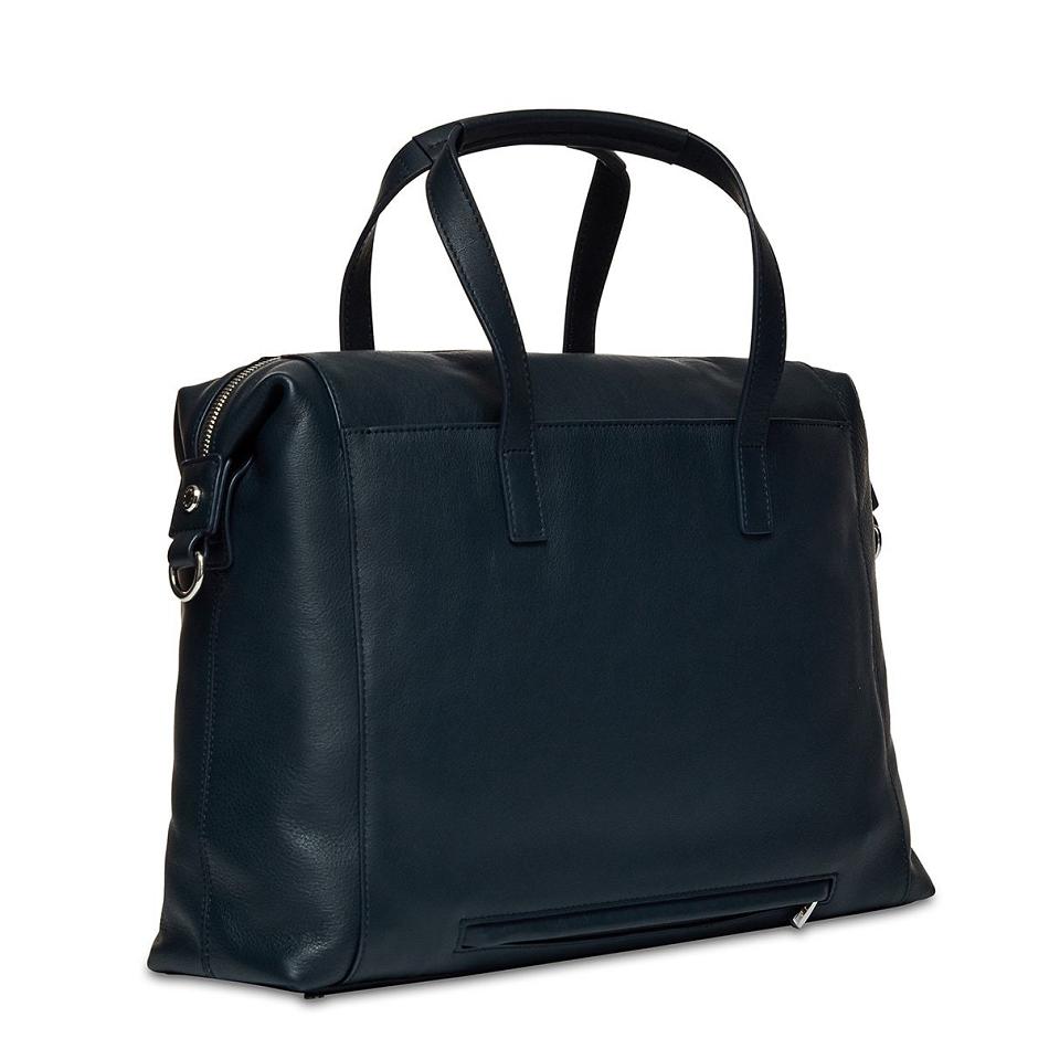 Navy Knomo Audley Laptop Bags | XUKGW89731