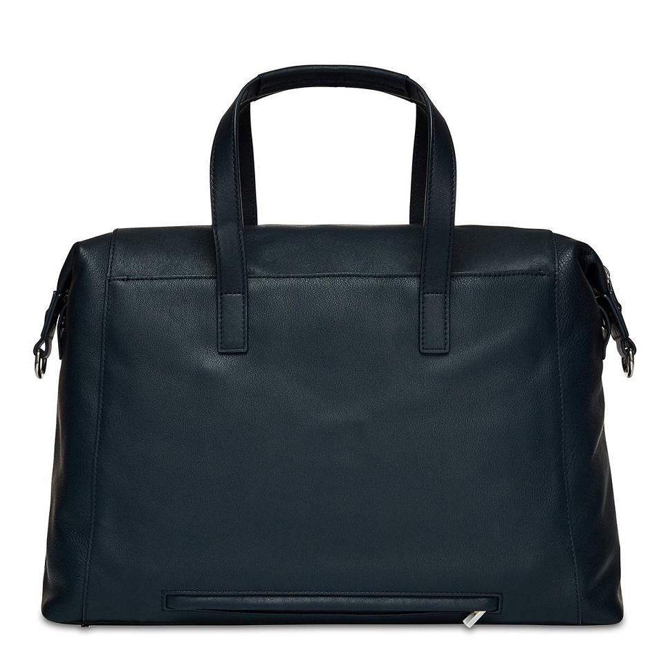 Navy Knomo Audley Laptop Bags | XUKGW89731