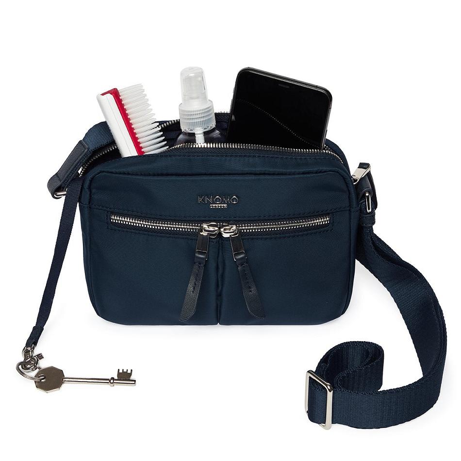 Navy Knomo Avery Travel Bags | UKNEJ62343