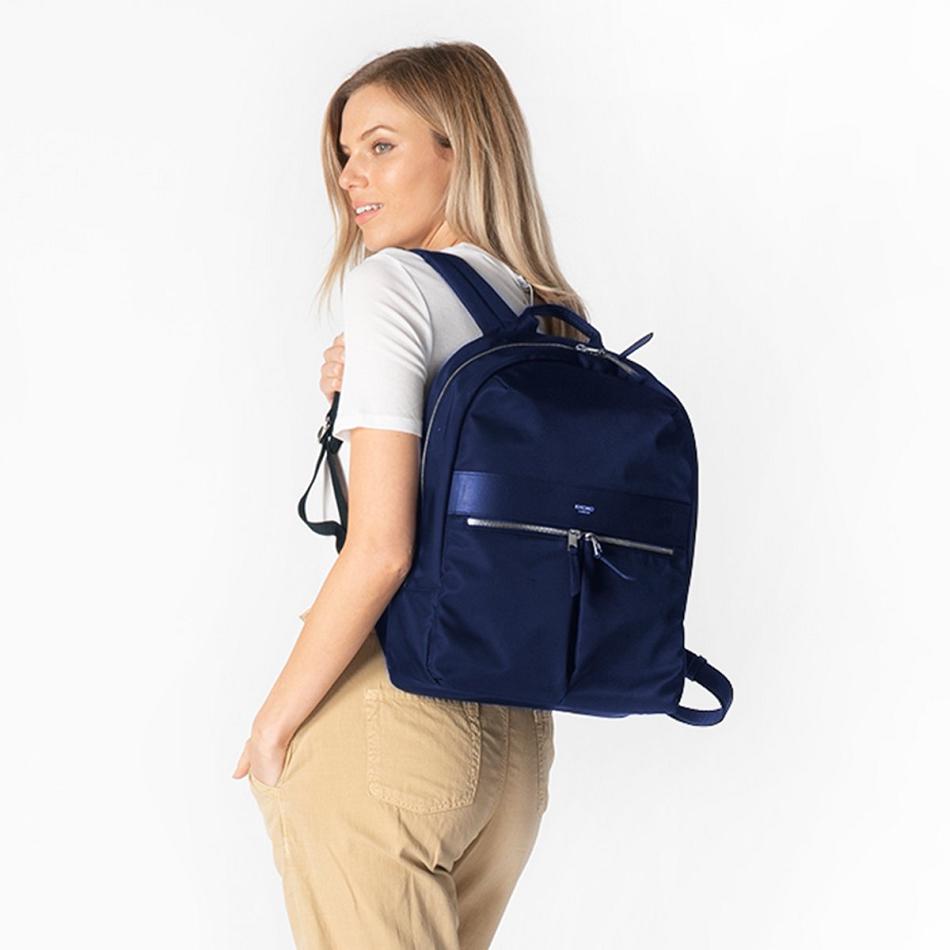 Navy Knomo Beauchamp Backpacks | DUKVO47823