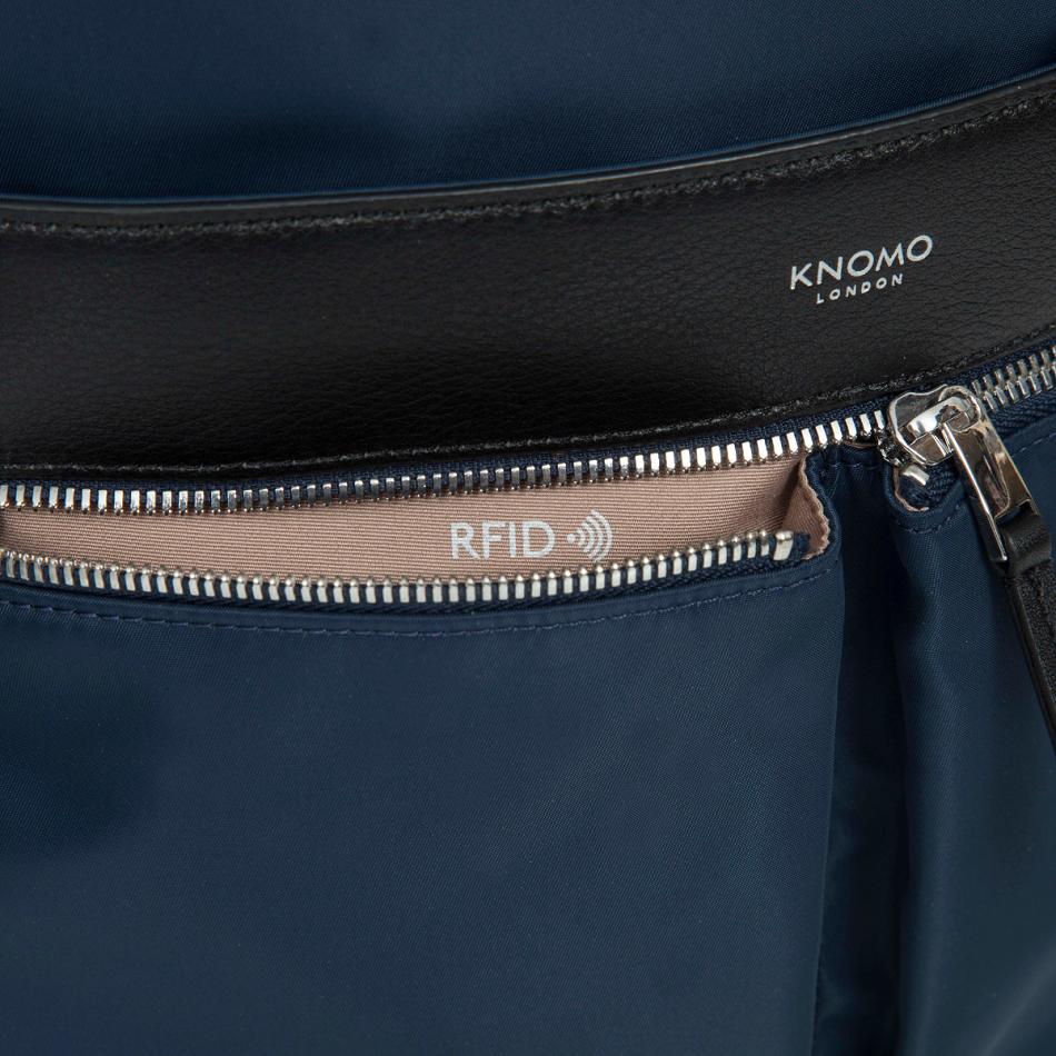 Navy Knomo Beauchamp Rfid Bags | UKQCS10164