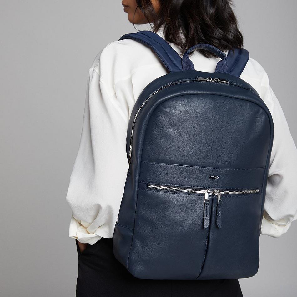 Navy Knomo Beaux Laptop Bags | UKIIZ94576