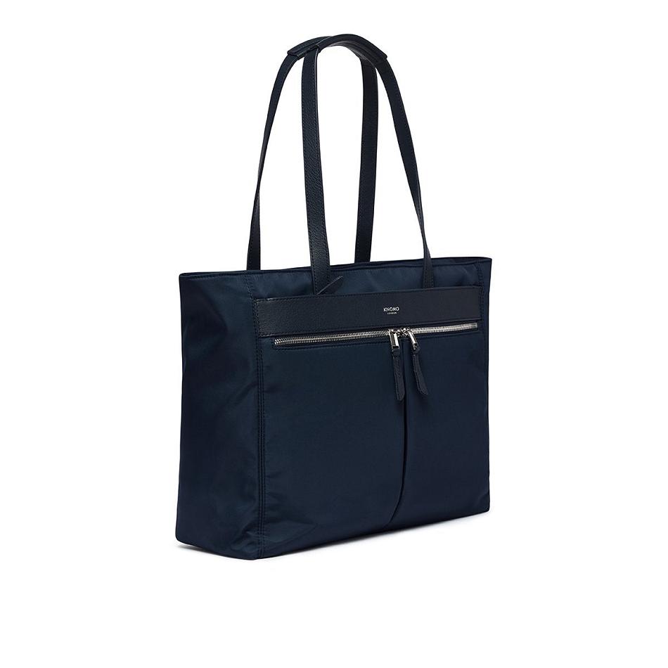 Navy Knomo Grosvenor Place Tote Bags | DUKKV96791