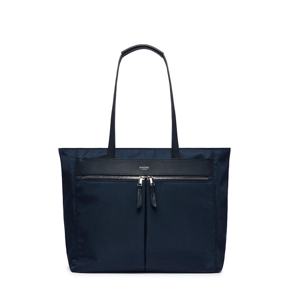 Navy Knomo Grosvenor Place Tote Bags | DUKKV96791