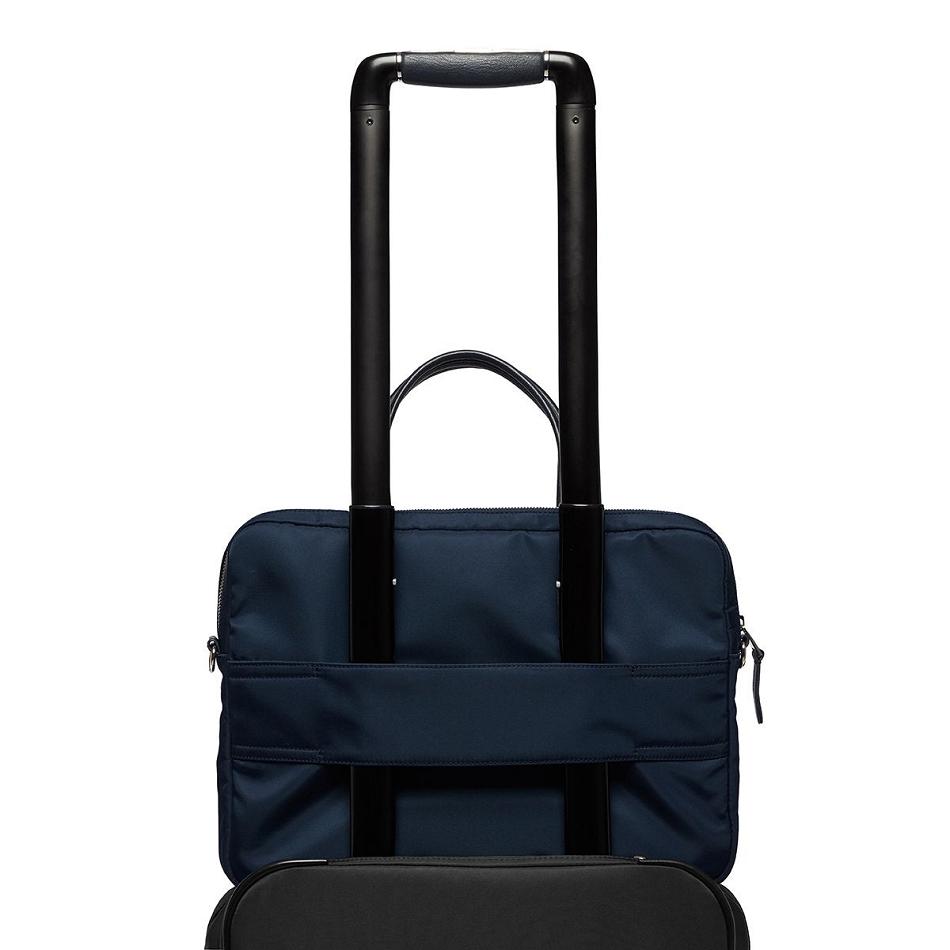 Navy Knomo Hanover Briefcases | LUKSX61577