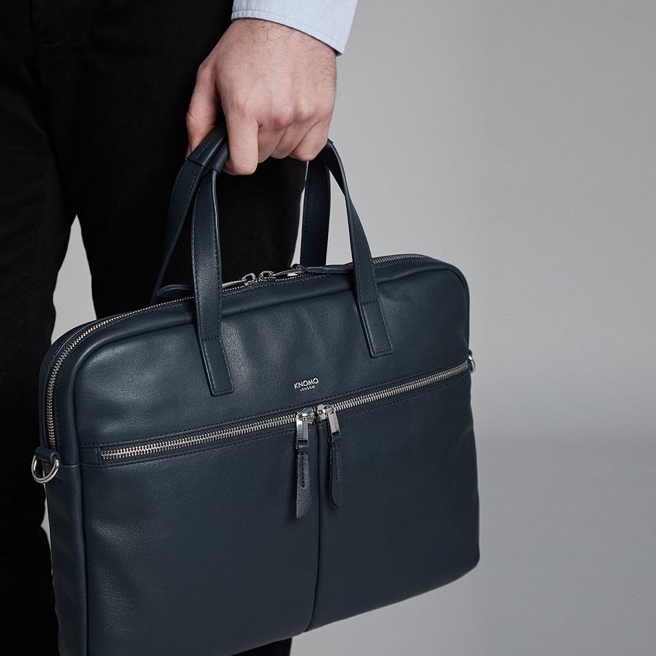 Navy Knomo Hanover Briefcases | UKXBR17127