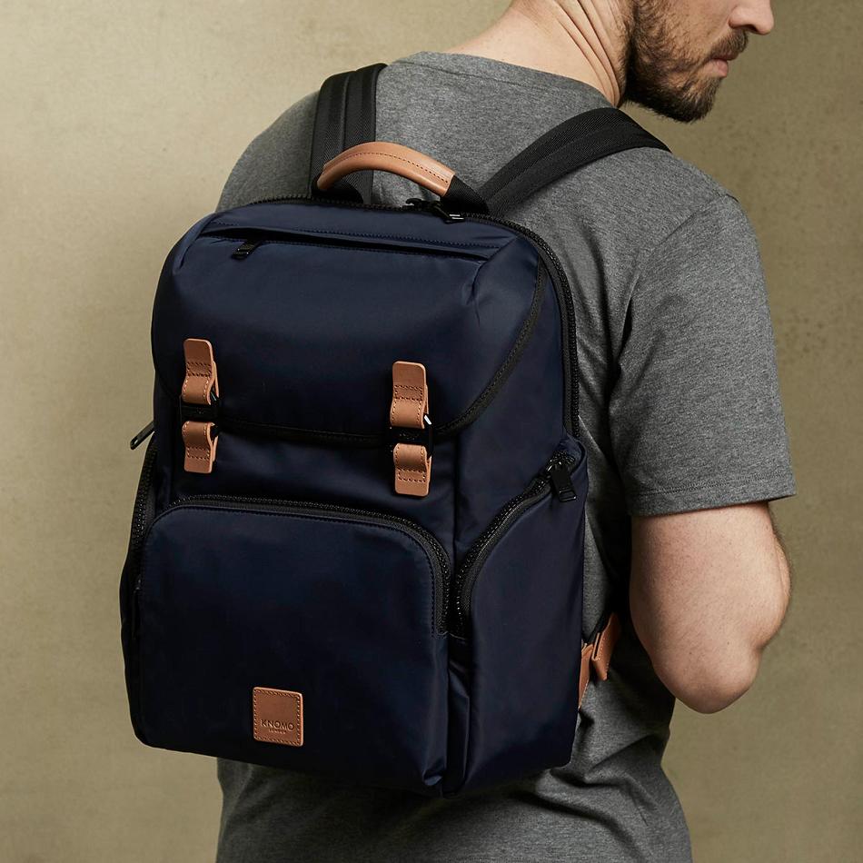 Navy Knomo Thurloe Laptop Bags | UUKND45359