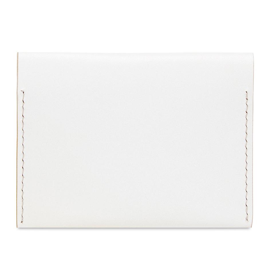 White Knomo Folded Card Holder New Forest | ZUKNQ95950